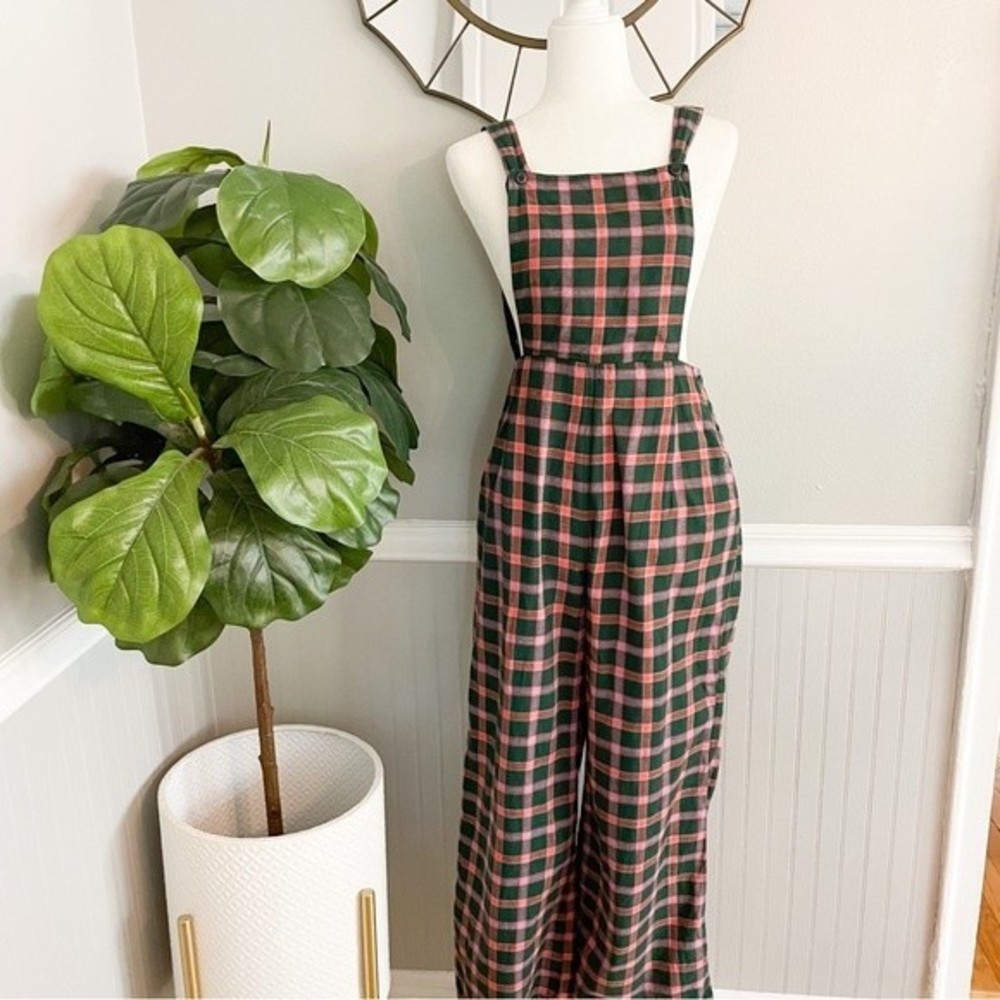 Ace & Jig Plaid Overall Jumper Size Large